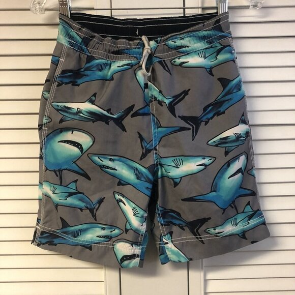 Gap Size 8 Grey Shark Swim Trunks - Picture 1 of 8